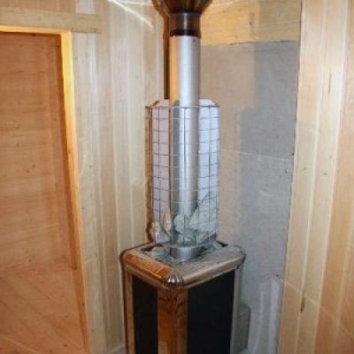 How to make a chimney for a bath through the ceiling?