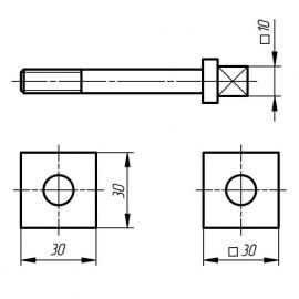 Gręžtuvas kvadratinėms skylėms Grąžtai kvadratinėms skylėms metalui